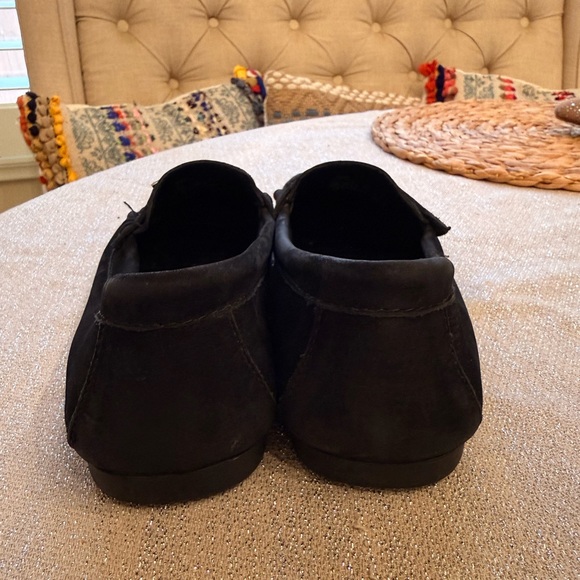 Coach Black Leather Slip-Ons with Silver Accent - Picture 5 of 7